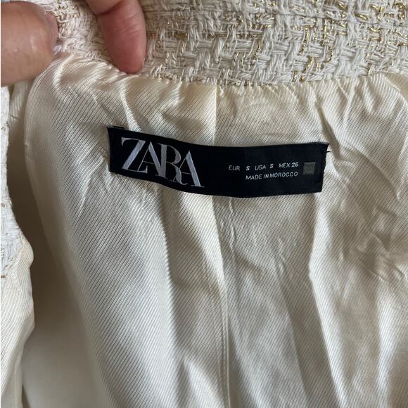 Zara textured blazer size S - Picture 3 of 5